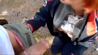 video русский солдат поймал украинскую милфу в лесу sex