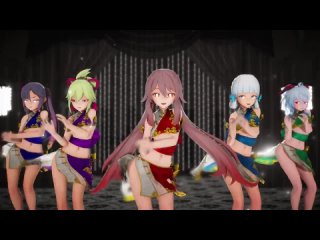 video watched mona x kuki shinobu x hu tao x ayaka x ganyu мона x куки шинобу x ху тао x аяка x гань юй genshin sex