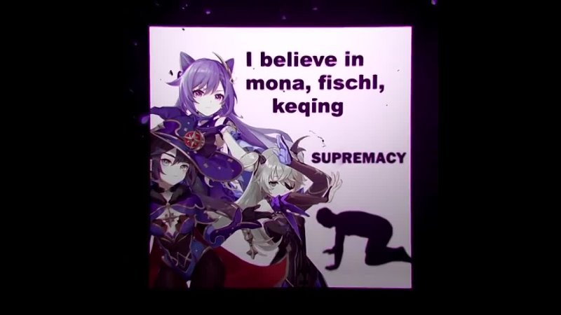 video mona x fischl x keqing мона x фишль x ке цин genshin impactedit sex