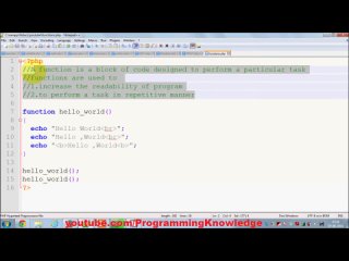 video php tutorial for beginners 20 functions with arguments sex