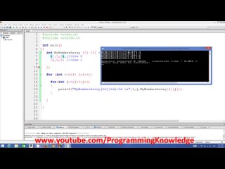 video c programming for beginners 19 multi dimensional arrays in c sex