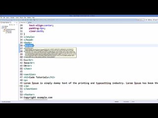 video html5 tutorial for beginners 13 html5 section header footer and nav sex