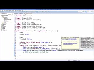 video javafx tutorial for beginners 19 javafx bidirectional binding and using slider sex