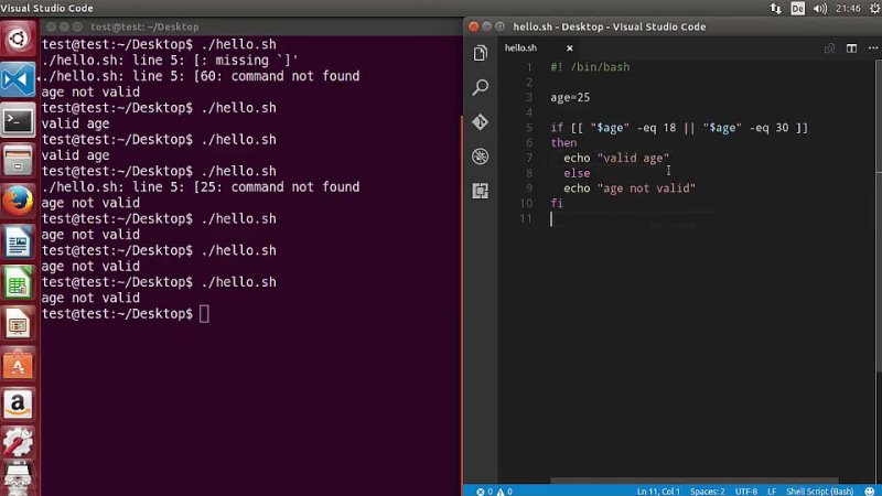 video shell scripting tutorial for beginners 9 logical or operator sex