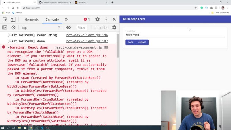 video react multi step form tutorial using formik yup and material ui sex