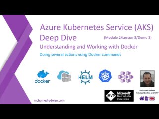 video doing several actions using docker commands aksdd demo 3 lesson 3 module 2 sex