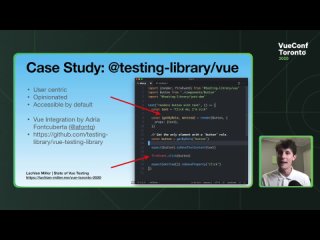 video 20201108 testing vue 3 apps whats new in vue test utils for vue 3 lachlan miller sex