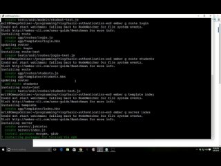 video create an application using ember js with authentication sex