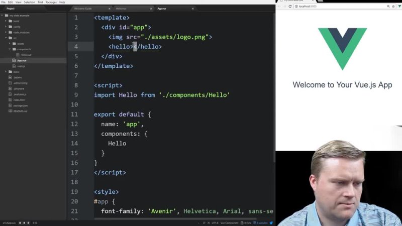 video learn how to use vue js components with slots sex