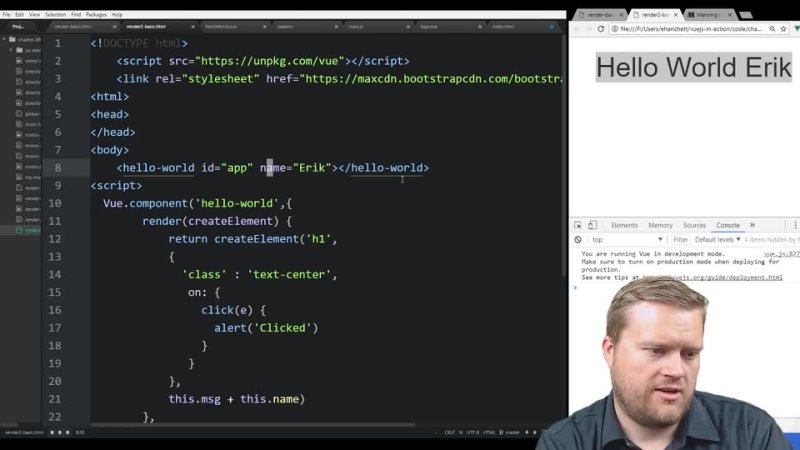 video a better way to create templates in vue js render functions explained sex