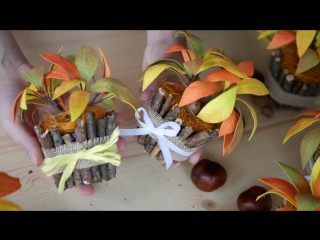 video осенняя композиция из фоамирана autumn composition of foam sex