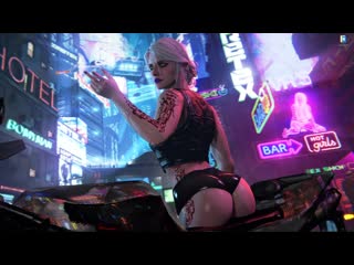 video девушка цири в образе игры cyberpunk 2077 живые обои для wallpaper engine sex