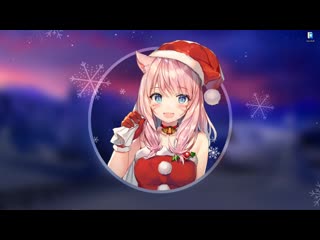 video аниме девушка в костюме санты с мешком подарков живые обои для wallpaper engine sex