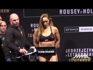 video ufc 193 weigh ins ronda rousey vs holly holm sex