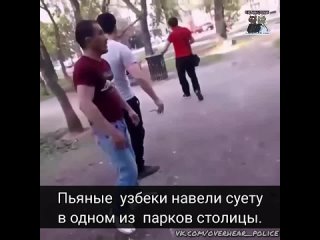 video пьяные узбеки навели суету в одном из парков столицы sex