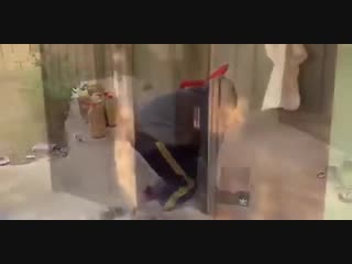 video mentally disabled person is so happy with his new shoes sex