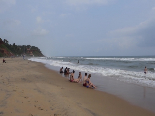 video пляж в варкале в конце мая сильные волны varkala kerala sex