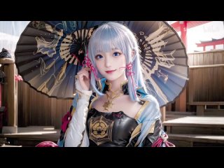video 赛博coser 4k画质 ai绘画 绝美 神里绫华 原神 ai coser sex