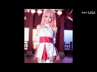 video ai coser 白丝八重神子 原神 stable diffusion cosplay sex