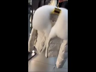 video пуховик с мехом песца утеплитель гусиный пух 4652 оверсайз 12000 руб по заказу пишем светлана sex