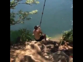 video прыжок в воду с тарзанки но что то пошло не так sex