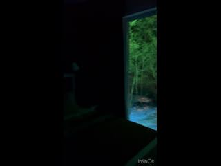 video спальня с большим панорамным окном sex