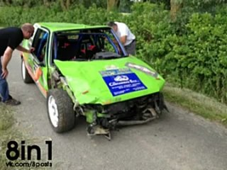 video серьёзная авария во время ралли верхняя сенна из за отказа тормозов rally haute senne ss4 clio 1600 16v crash sex