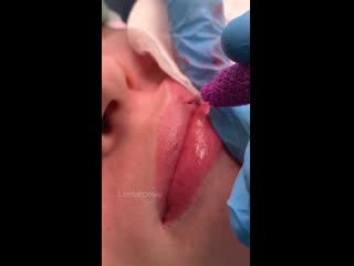 video перманентный макияж губ процессе замедленная съёмкареальнаярезультат топ мастер марина чернецова sex