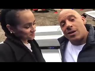 video вин и натали эммануэль со съемок форсажа 9 фрагмент видео sex