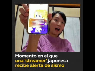 video muslim streamer japonesa recibe una notificación de sismo y se esconde justo antes del temblor sex