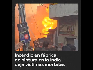 video al menos once muertos en un incendio en una fábrica india de pintura sex