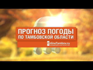 video прогноз погоды в тамбове и тамбовской области на 25 октября 2020 года sex