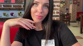 video рискованный секс в кафе с официанткой sex