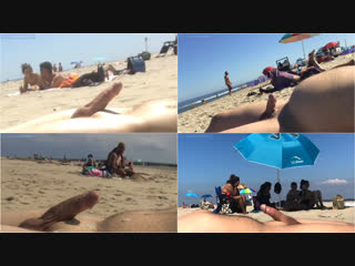video de реакция девушек на эрекцию члена мужика на пляже и эякуляцию без помощи рук sex