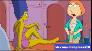 video лоис и мардж косплей на мульт гриффины и симпсоны sex