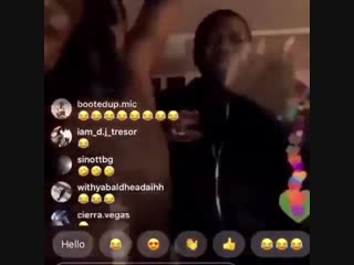 video kodak black поёт с друзьями во время прямого эфира sex