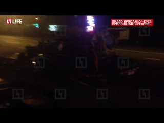 video автомобиль с прицепом загорелся на паркое на западе москвы sex