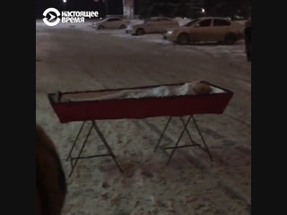 video женщина привезла гроб с покойником к зданию правительства в самаре sex