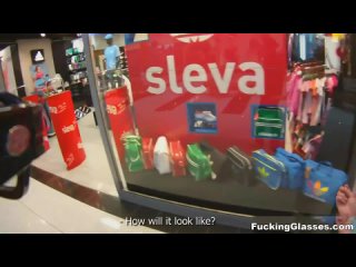video fucking glasses public restroom orgasm sex