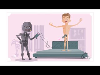 video мужской пояс верности клетка для пениса с электростимуляцией от mystim sex