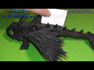 video 3d оригами ночная фурия из мультфильма как поймать дракона sex