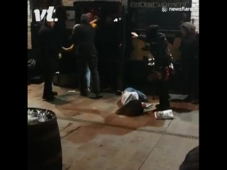 video пьяные американки отхватили люлей от охраны бара sex