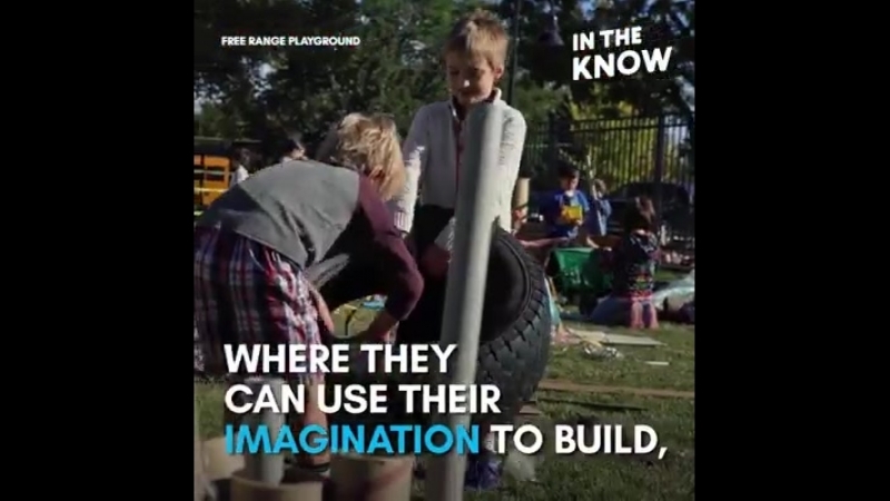 video this playground has tires and cardboard in the know innovation sex