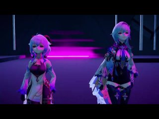 video hellovenus 헬로비너스 위글위글 wiggle wiggle genshin impact mmd eula ganyu sex