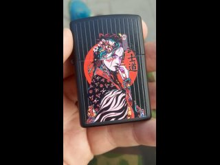 video patrol zippo lighter chica geisha japonesa mate sex