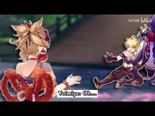 video yandere ayaka mommy yaemiko domineering ei and yoimiya what a inazuma haremgenshin anime sex
