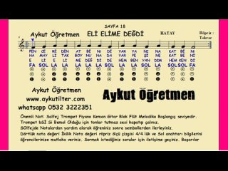 video blok flüt eli elime deydi hatay türküsü fa sol la 4 lük 2 lik nota sonra geç sex