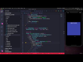 video build a flutter stopwatch app with custom ui and animations sex